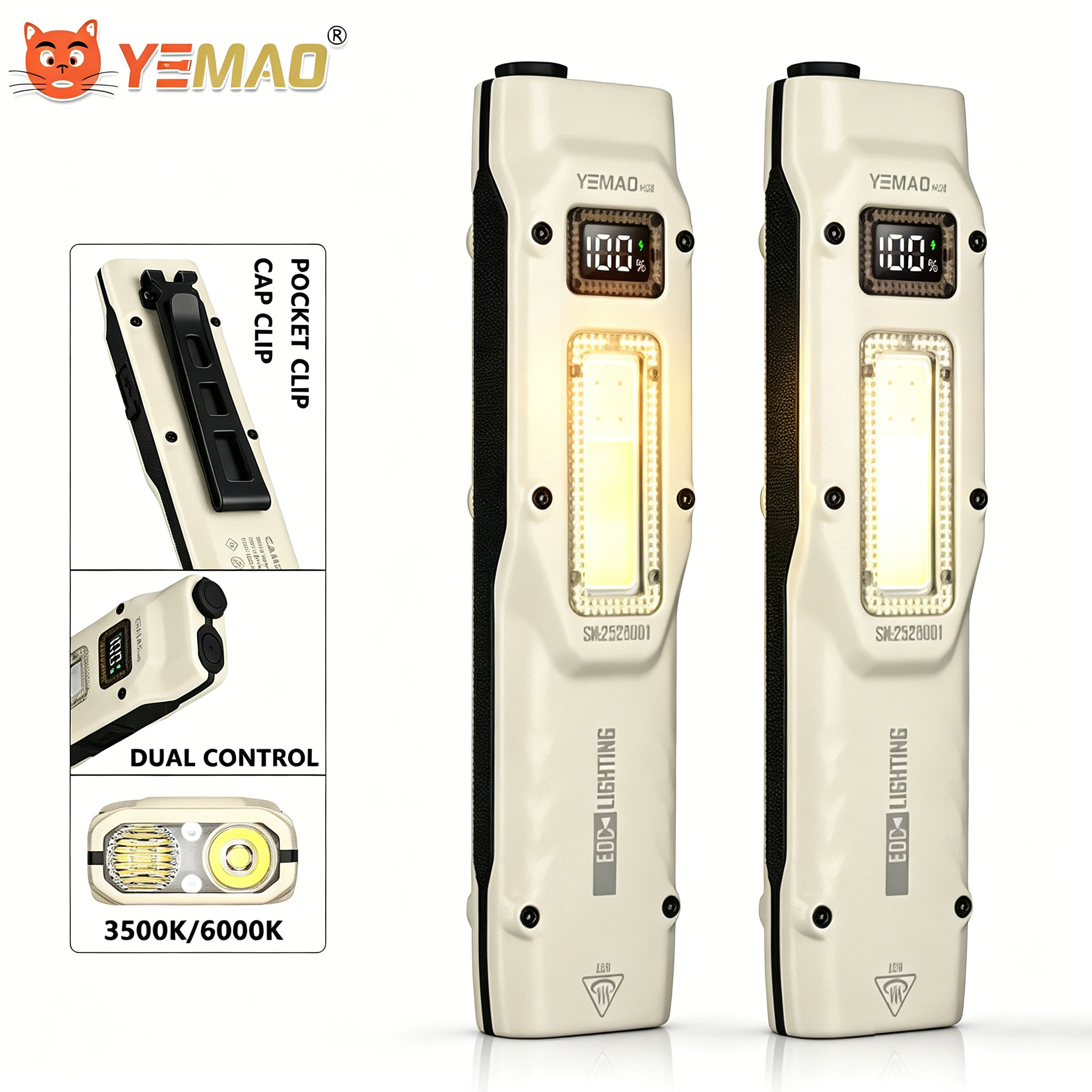 Outdoor Lighting Electric - Linterna DE TRABAJO táctica ultrafina de