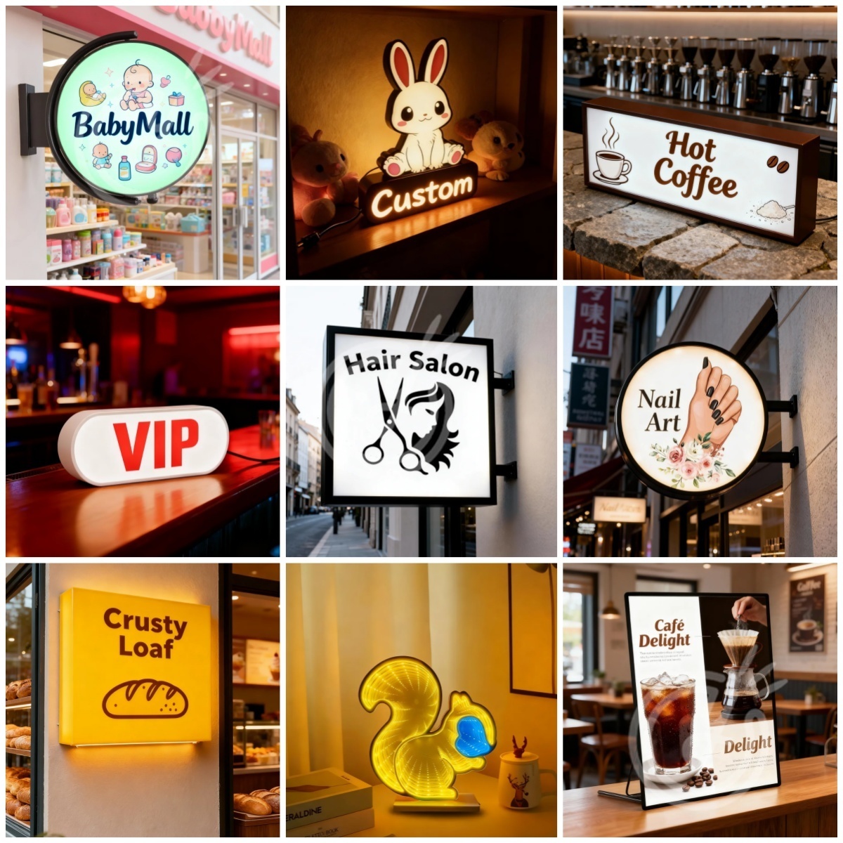 Outdoor Lighting Wall - Letreros Acrílicos Personalizados, Letras LED, Letrero