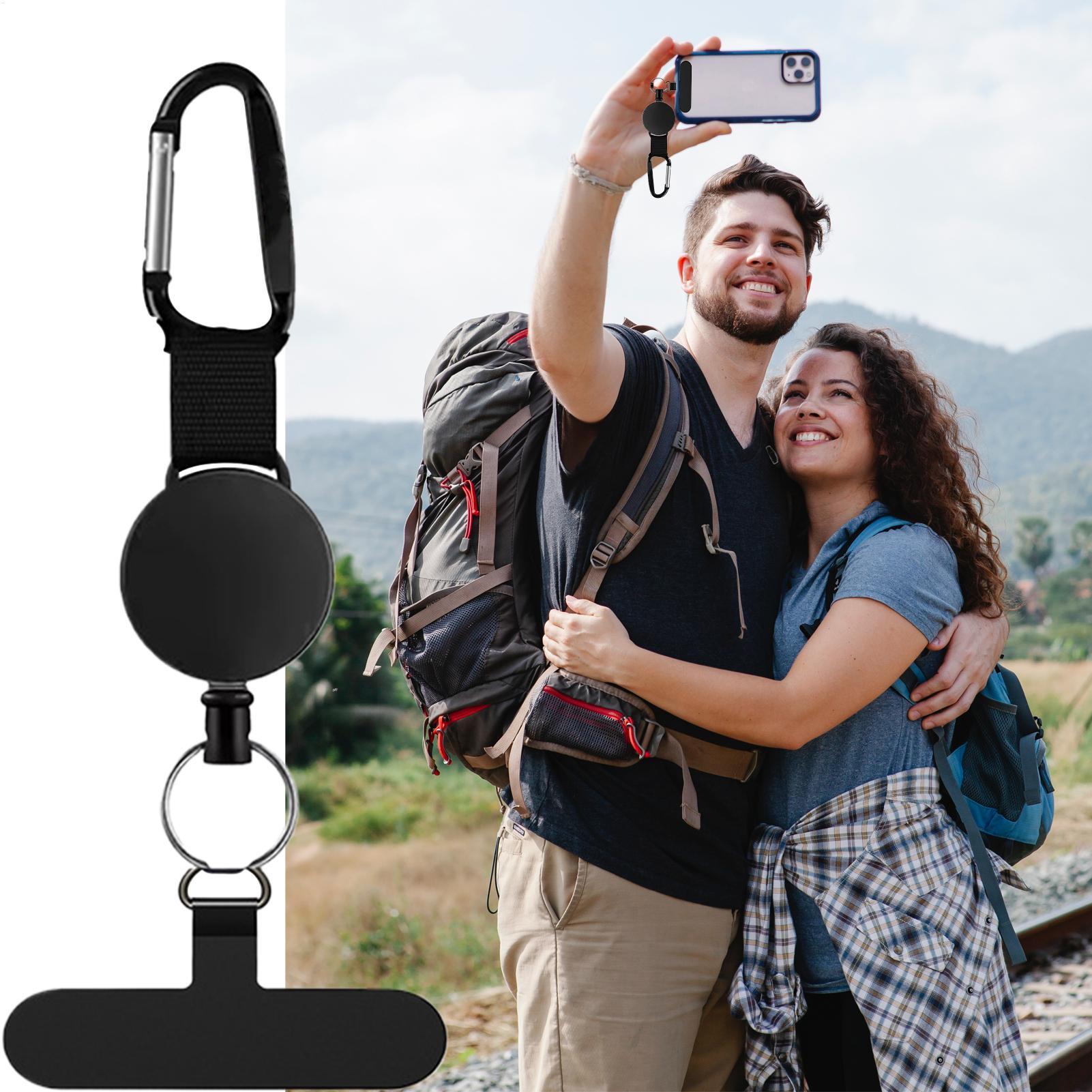 Outdoor Lighting Electric - Clip retráctil antirrobo para teléfono, cordón