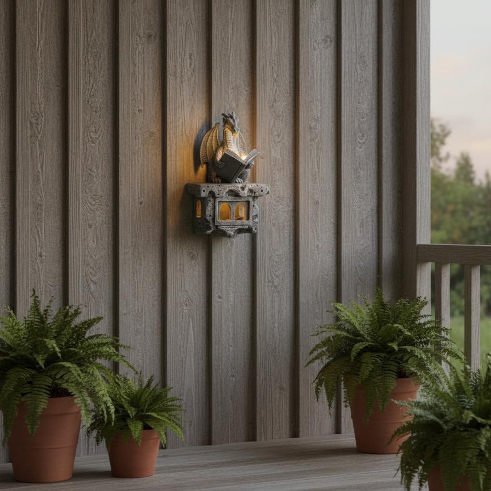 Outdoor Lighting Wall - Lámpara Solar Decorativa con Forma de