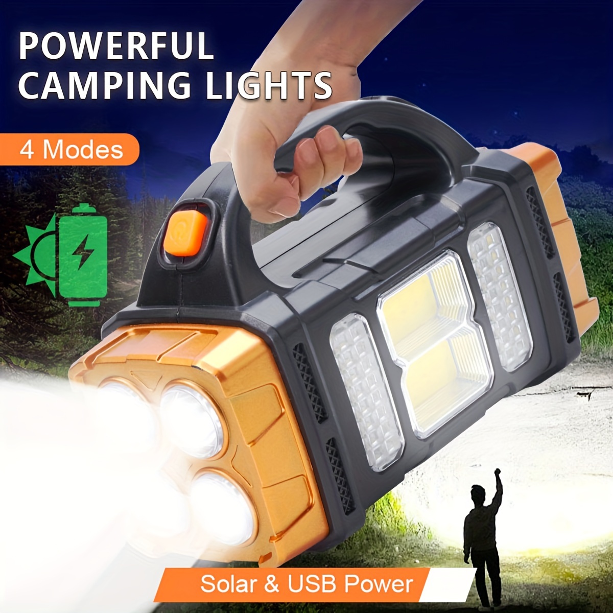 Outdoor Lighting Solar Panel - Nueva Linterna LED Solar Recargable de