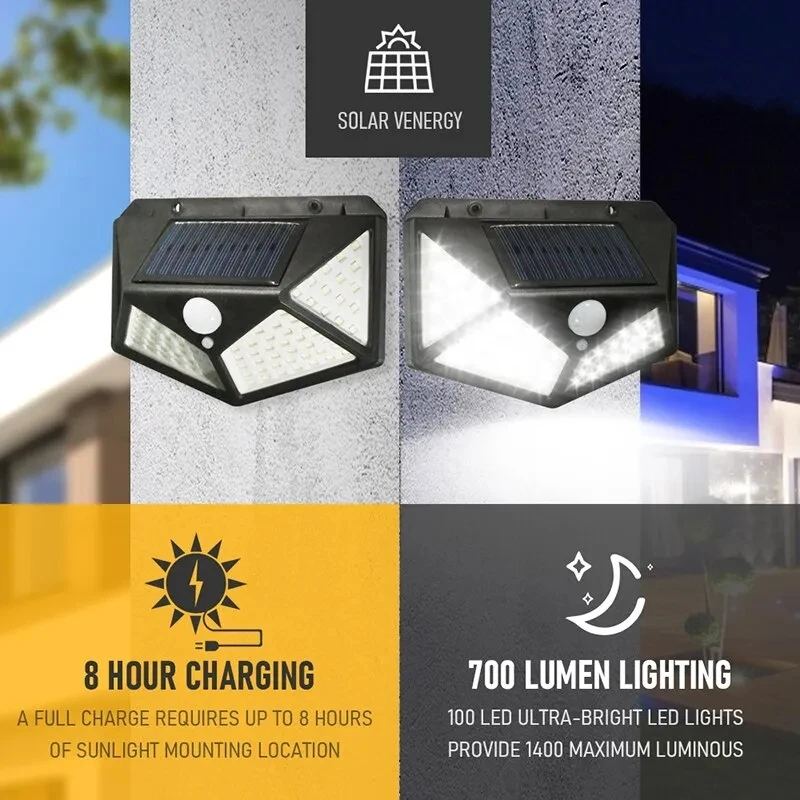 Outdoor Lighting Traditional - Lámpara Solar multifuncional de 100Led, decoración