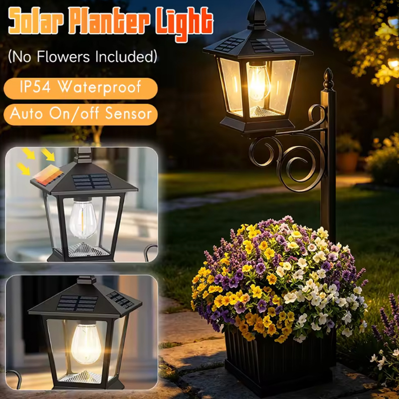 Outdoor Lighting Wall - Lámpara Solar 2 en 1 para