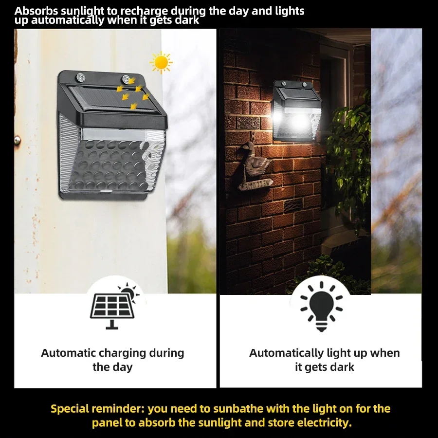 Luz Solar LED con Sensor de Mo - Outdoor Lighting Wall reseña y precio