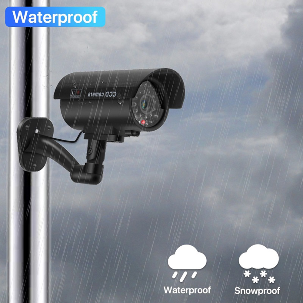 Cámara de vigilancia simulada  - Outdoor Lighting Solar Panel reseña y precio