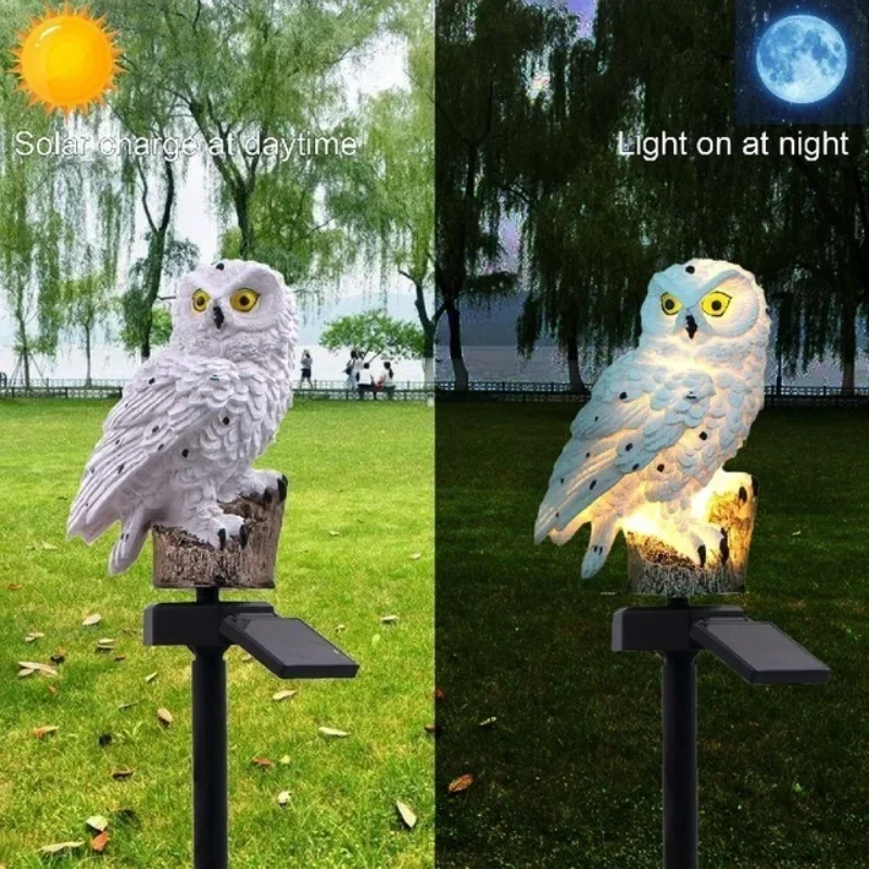 Luces de búho alimentadas por  - Outdoor Lighting Solar Panel reseña y precio
