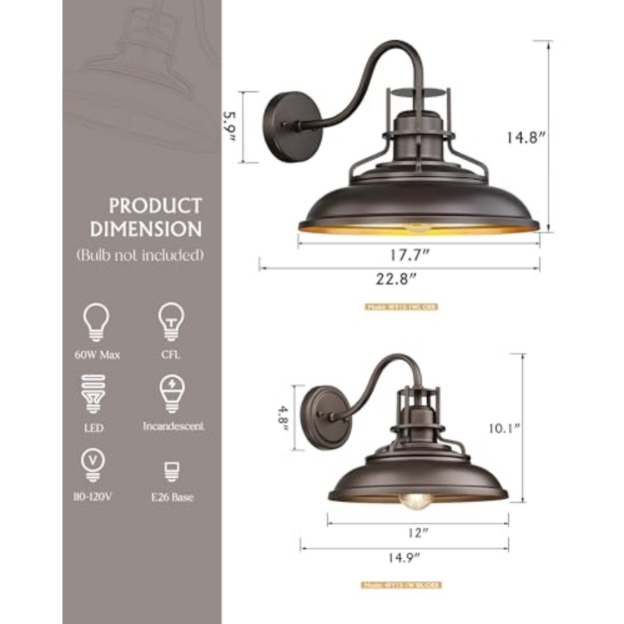 Lámpara de Exterior Estilo Gra - Outdoor Lighting Wall reseña y precio