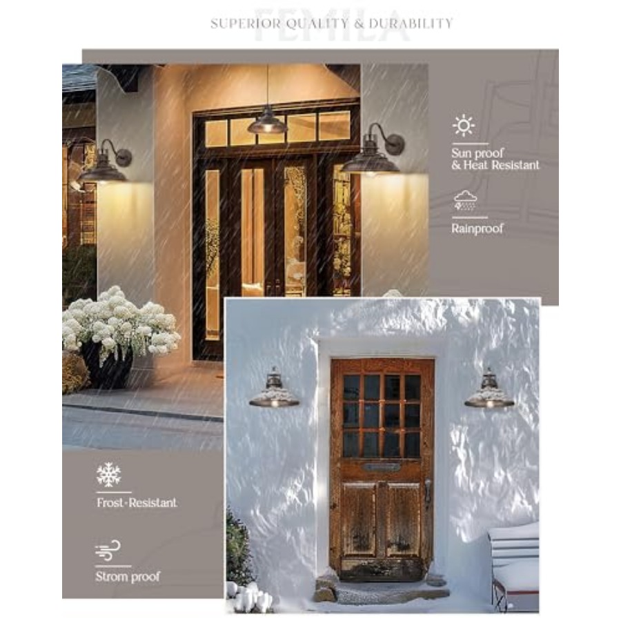 Lámpara de Exterior Estilo Gra - Outdoor Lighting Wall reseña y precio