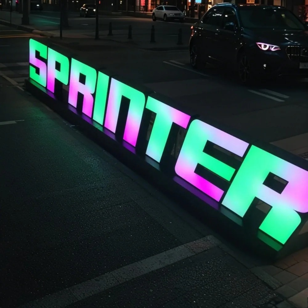 Letrero LED de Metal RGB perso - Outdoor Lighting For Store reseña y precio