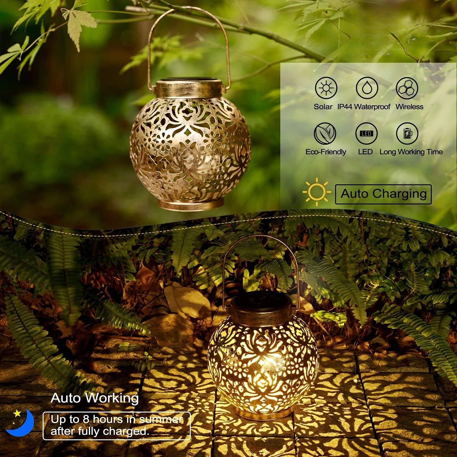 1-6 Lámparas Solares Marroquíe - Outdoor Lighting Traditional reseña y precio