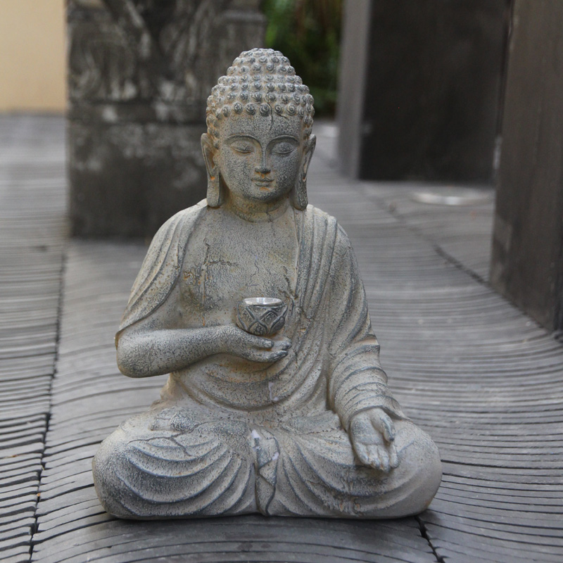Estatua de Buda Solar de resin - Outdoor Lighting Traditional reseña y precio