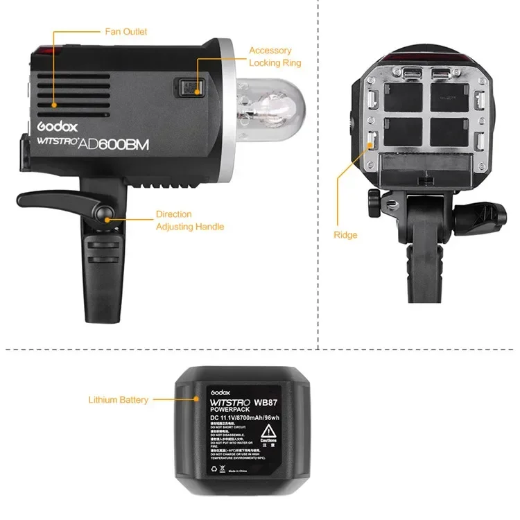 Flash de estudio portátil AD60 - Outdoor Lighting In Photography reseña y precio
