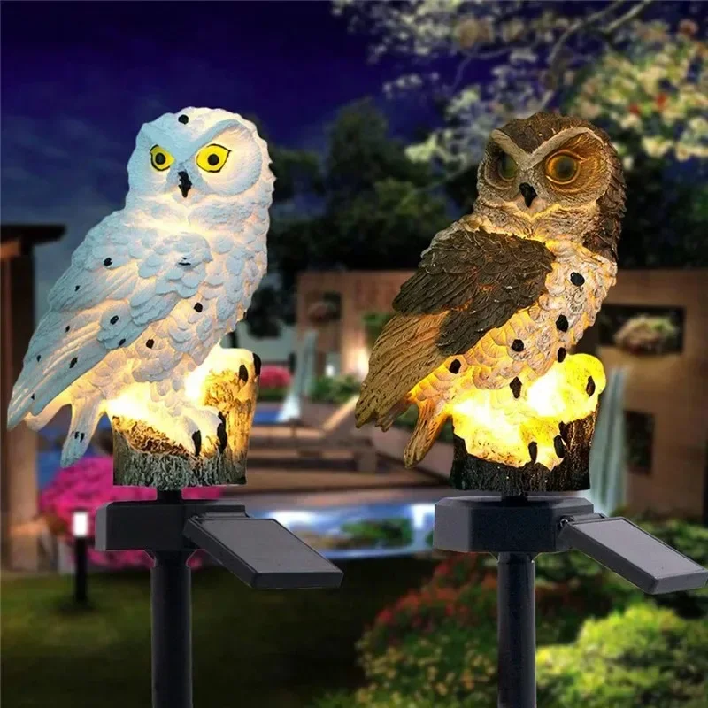 Lámpara Solar con Forma de Búh - Outdoor Lighting Solar Panel reseña y precio