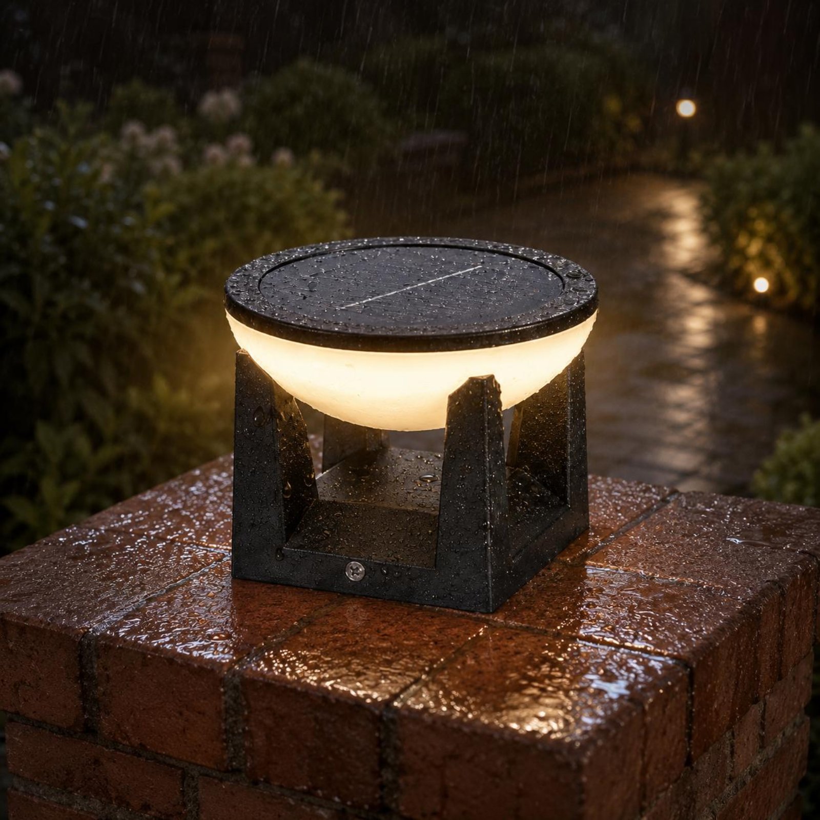Lámpara Solar para Poste, Fáci - Outdoor Lighting Traditional reseña y precio