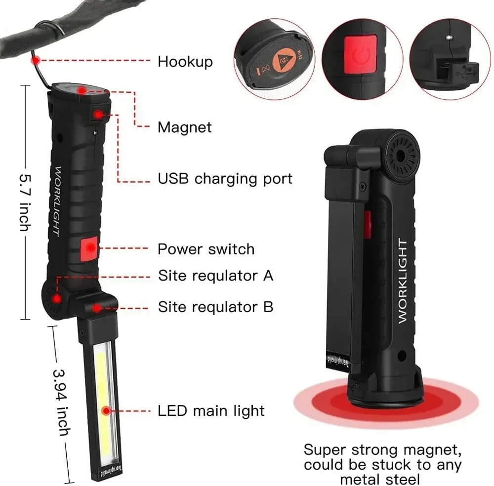 Linterna LED COB Lámpara de in - Outdoor Lighting Electric reseña y precio