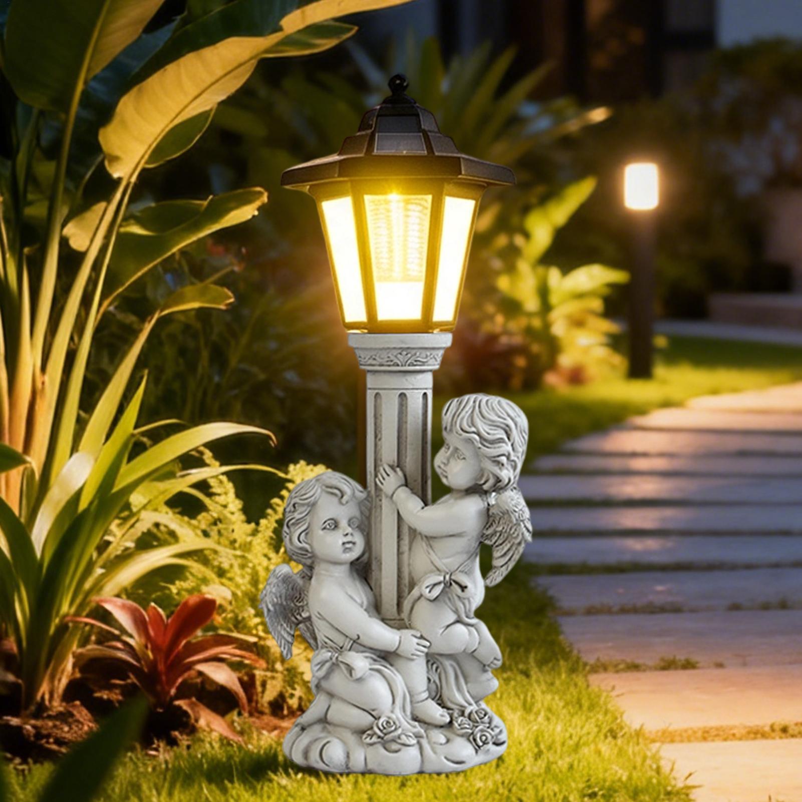 Estatuas de jardín con ilumina - Outdoor Lighting For Home reseña y precio