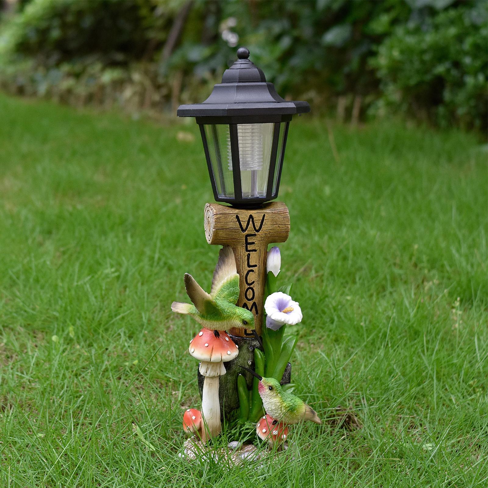 Estatuas de jardín con ilumina - Outdoor Lighting For Home reseña y precio