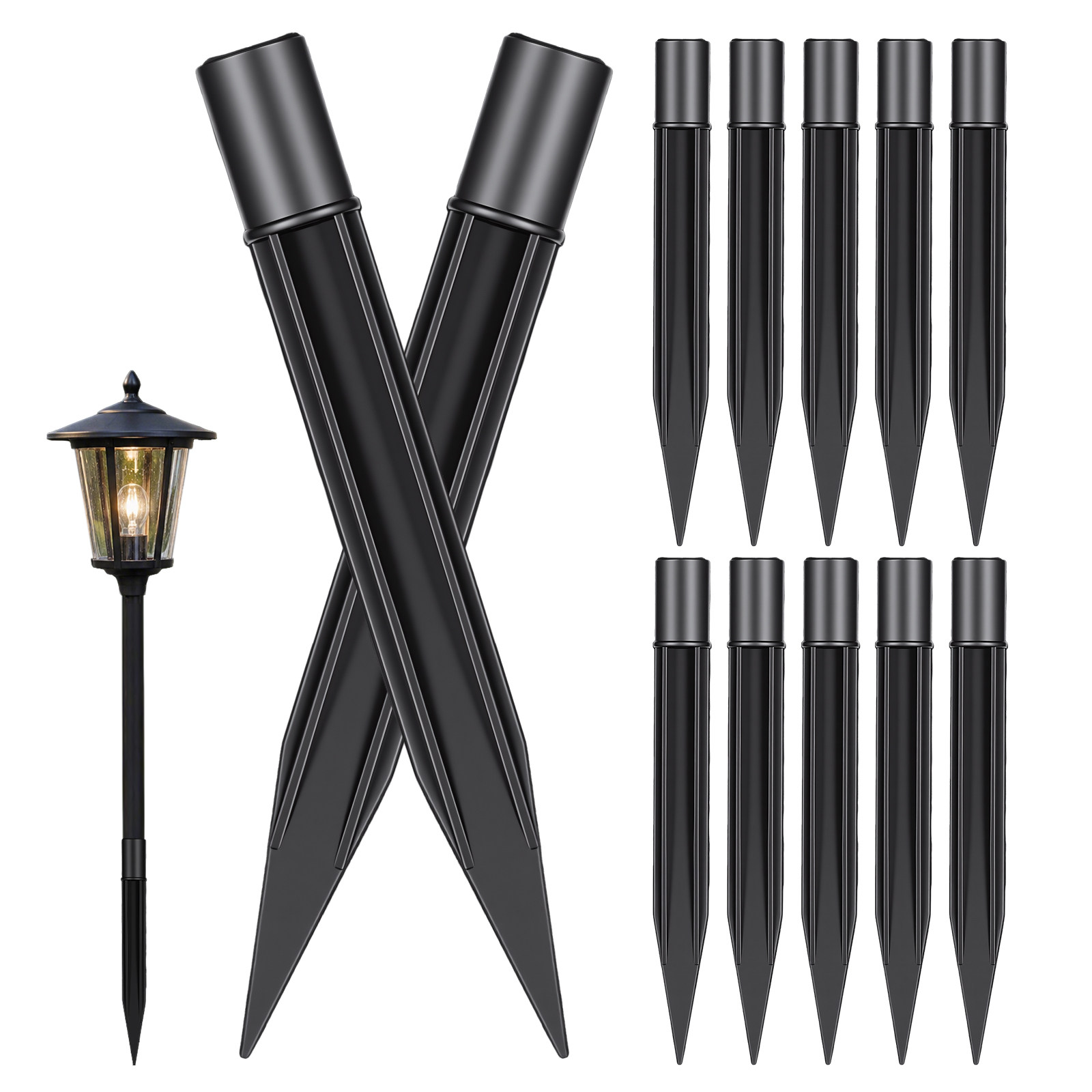 8 Piezas de Estacas de Plástic - Outdoor Lighting Traditional reseña y precio