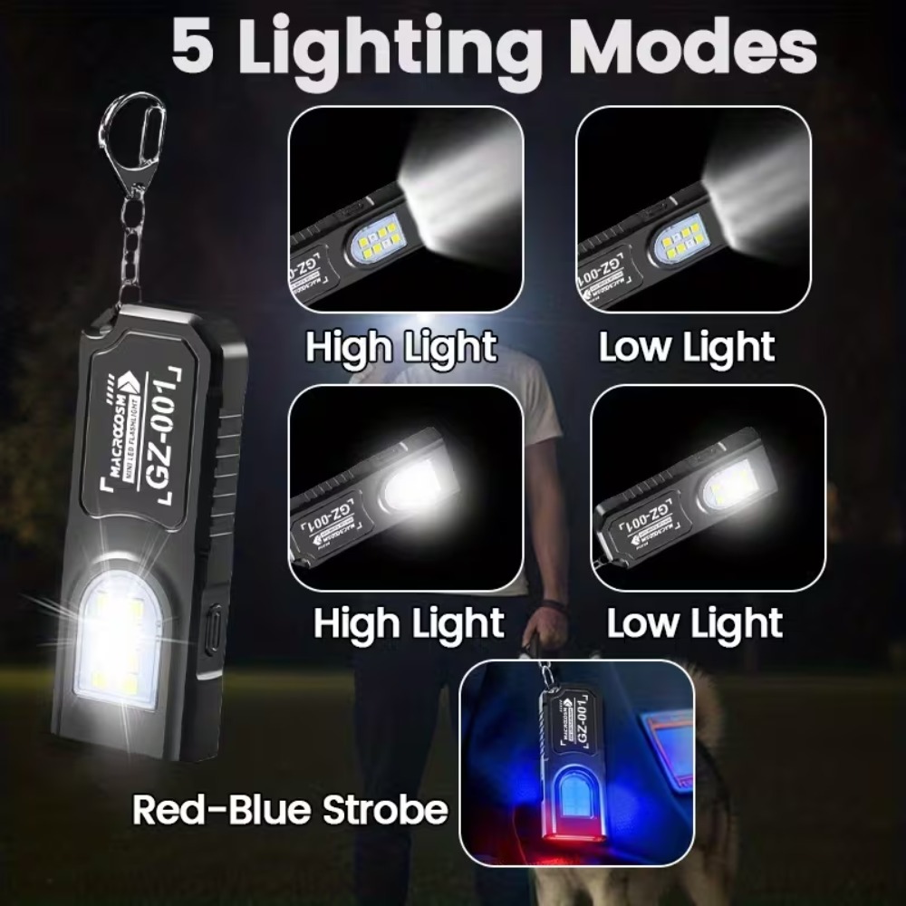Mini linterna LED COB con llav - Outdoor Lighting Electric reseña y precio